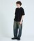 KNIT COLLAR コットンポンチ クルーネック半袖Tシャツ / リラックス
