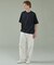 KNIT COLLAR コットンポンチ クルーネック半袖Tシャツ / リラックス
