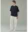 KNIT COLLAR コットンポンチ クルーネック半袖Tシャツ / リラックス