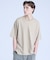 KNIT COLLAR コットンポンチ クルーネック半袖Tシャツ / リラックス