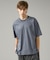 KNIT COLLAR コットンポンチ クルーネック半袖Tシャツ / リラックス