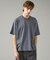 KNIT COLLAR コットンポンチ クルーネック半袖Tシャツ / リラックス