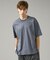 KNIT COLLAR コットンポンチ クルーネック半袖Tシャツ / リラックス