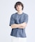 KNIT COLLAR コットンポンチ クルーネック半袖Tシャツ / リラックス
