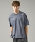 KNIT COLLAR コットンポンチ クルーネック半袖Tシャツ / リラックス