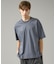 KNIT COLLAR コットンポンチ クルーネック半袖Tシャツ / リラックス