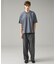 KNIT COLLAR コットンポンチ クルーネック半袖Tシャツ / リラックス