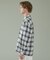 オンブレーチェック オープンカラーシャツ / オーバーサイズ