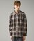 オンブレーチェック オープンカラーシャツ / オーバーサイズ