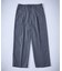 ピンストライプ ワイドストレート イージースラックス / ワイドパンツ