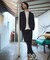 【SMART CLOSET】接触冷感 カットメッシュ スラックス / セットアッ