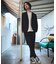 【SMART CLOSET】接触冷感 カットメッシュ スラックス / セットアッ