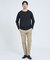 【SMART CLOSET】抗菌防臭 ポンチクルーネック 長袖Tシャツ