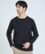 【SMART CLOSET】抗菌防臭 ポンチクルーネック 長袖Tシャツ