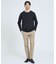 【SMART CLOSET】抗菌防臭 ポンチクルーネック 長袖Tシャツ