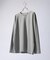 【SMART CLOSET】抗菌防臭 ポンチクルーネック 長袖Tシャツ