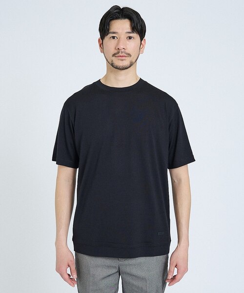 サマーニット】 メリノウール ハイゲージニット Tシャツ / UVカット