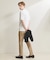 【SMART CLOSET/WEB限定】シルキータッチ モックネック 半袖Tシャ