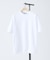 【SMART CLOSET/WEB限定】シルキータッチ モックネック 半袖Tシャ