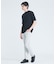 【SMART CLOSET/WEB限定】シルキータッチ モックネック 半袖Tシャ
