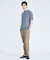 【SMART CLOSET/WEB限定】シルキータッチ モックネック 半袖Tシャ
