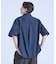 ストレッチコットン レギュラーカラー リラックス半袖シャツ / オーバーサイズ