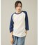 【JEMORGAN /ジェーイーモーガン 】ワッフルラグランスリーブ７分袖Tシャ