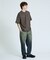 コットンポンチ マイクロボーダー Tシャツ / オーバーサイズ