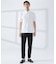 【SMART CLOSET】シルケット天竺 ボタンダウン半袖ポロシャツ / 接触