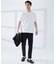 【SMART CLOSET】シルケット天竺 ワイドリブ Tシャツ / 接触冷感