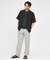 【SMART CLOSET】シルケット天竺 ワイドリブ Tシャツ / 接触冷感