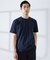 【SMART CLOSET】シルケット天竺 ワイドリブ Tシャツ / 接触冷感
