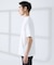 【SMART CLOSET/WEB限定】シルケット天竺 モックネック Tシャツ