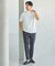 【SMART CLOSET/WEB限定】シルケット天竺 モックネック Tシャツ