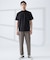 【SMART CLOSET/WEB限定】シルケット天竺 モックネック Tシャツ