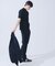 【SMART CLOSET/WEB限定】シルケット天竺 モックネック Tシャツ