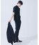 【SMART CLOSET/WEB限定】シルケット天竺 モックネック Tシャツ