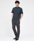 【SMART CLOSET/WEB限定】シルケット天竺 モックネック Tシャツ