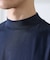 【SMART CLOSET/WEB限定】シルケット天竺 モックネック Tシャツ