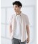【WEB限定】シルキー マイクロカノコ ボタンダウン 半袖シャツ