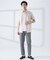 【WEB限定】シルキー マイクロカノコ ボタンダウン 半袖シャツ