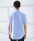 【WEB限定】シルキー マイクロカノコ ボタンダウン 半袖シャツ
