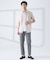 【WEB限定】シルキー マイクロカノコ ボタンダウン 半袖シャツ
