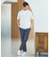 【SMART CLOSET】シルケット天竺 キーヘンリーネック Tシャツ / 接