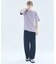 ストレッチリネンブレンド　1プリーツワイドパンツ