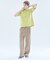 ストレッチリネンブレンド　1プリーツワイドパンツ
