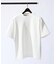 【ヘリンボーン柄】ジャガード モックネック 半袖 Tシャツ / アンサンブル対応