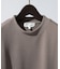 【ヘリンボーン柄】ジャガード モックネック 半袖 Tシャツ / アンサンブル対応