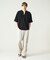 CREPE JERSEY ヘンリーネック スキッパーTシャツ