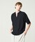 CREPE JERSEY ヘンリーネック スキッパーTシャツ